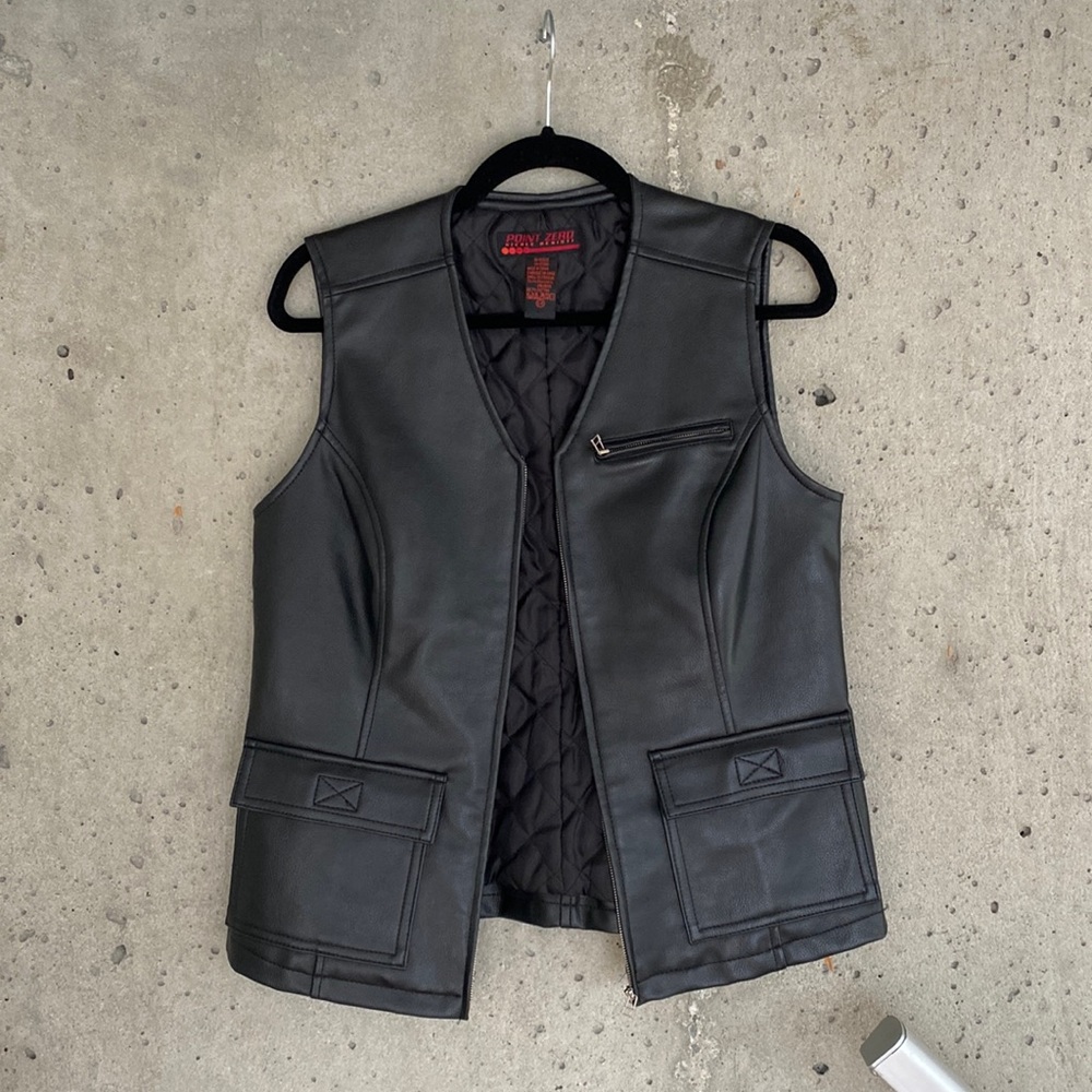 Point Zero Nicole Benisti Vintage Leather Vest